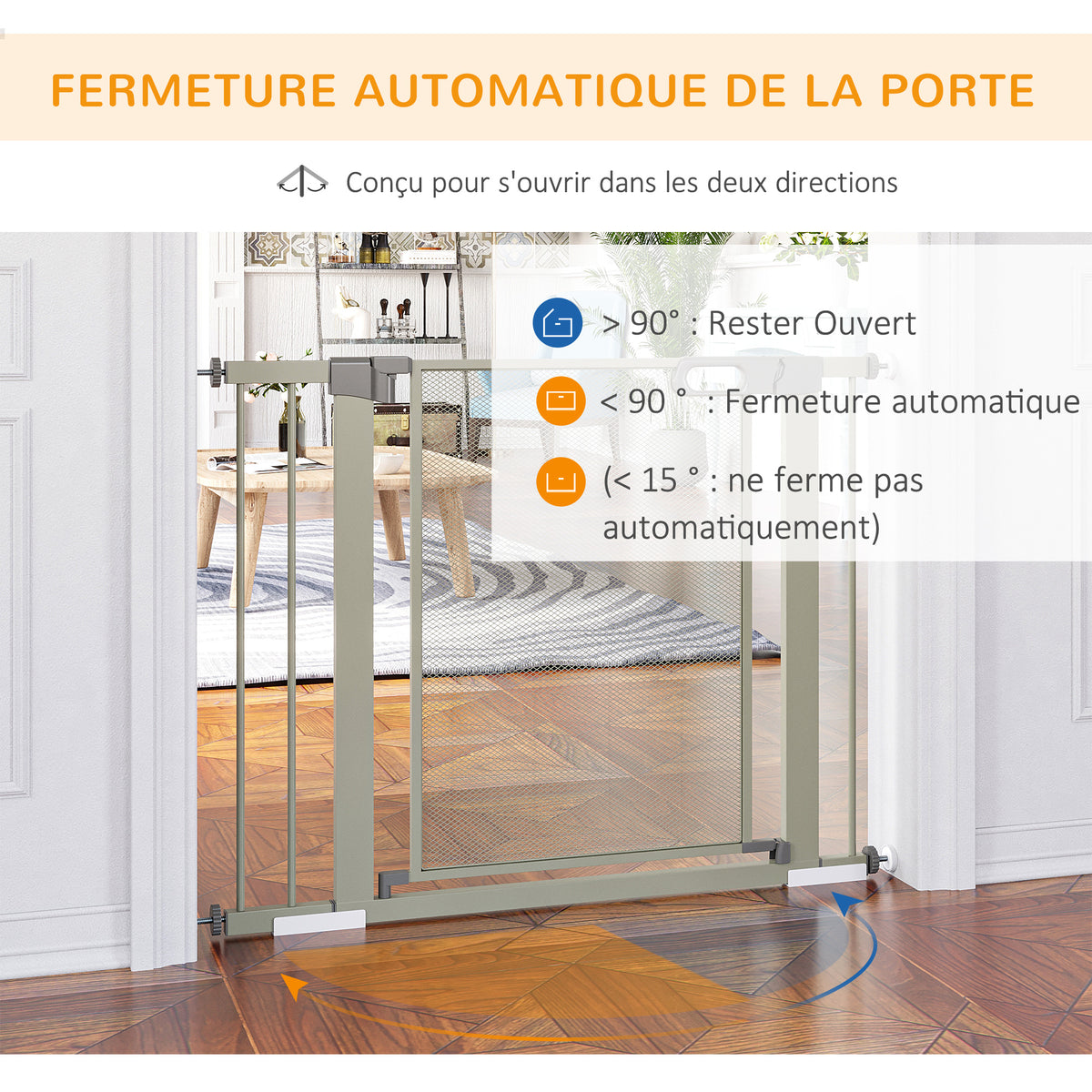 Barrière de sécurité pour chien 75-103 cm – vue 3