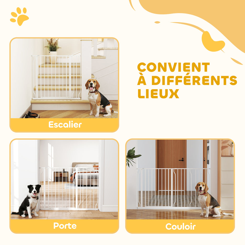 Barrière de sécurité extensible pour chien 75-145 cm – vue 3