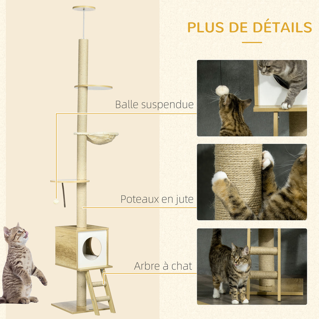 Arbre à chat du sol au plafond 225-285 cm – vue 6