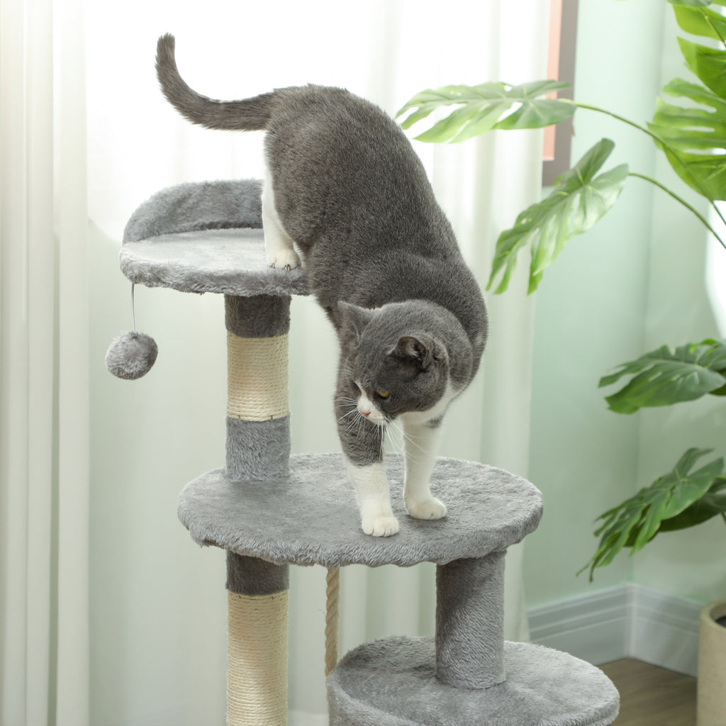 Arbre à chat 114 cm avec niche et hamac – vue 9