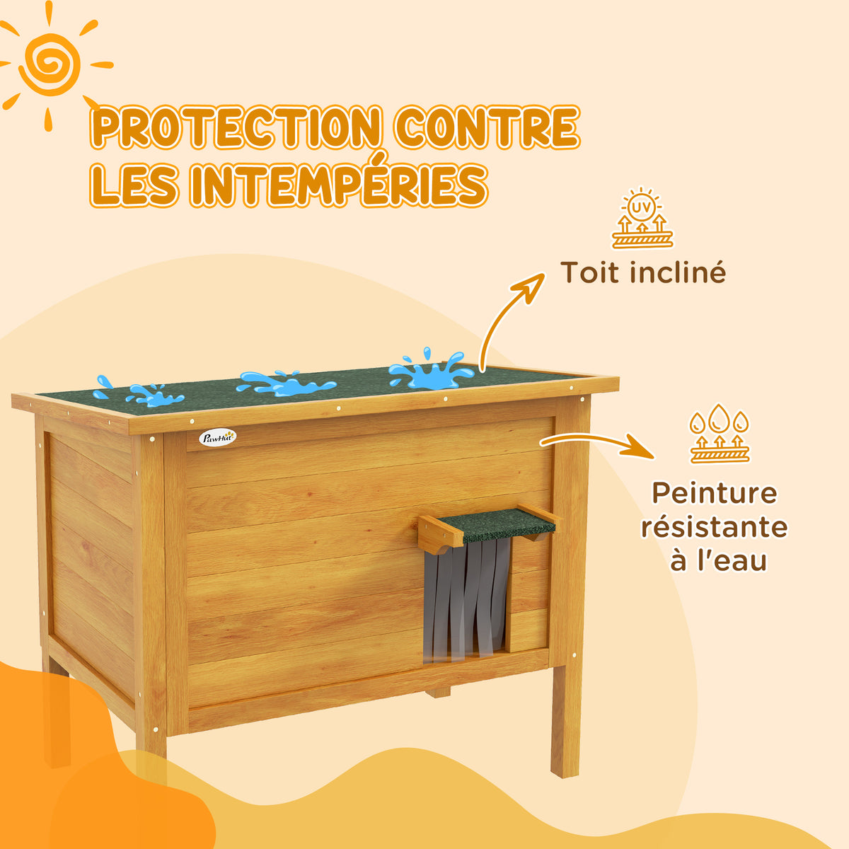 Maison isolée pour chat d'extérieur – vue 7