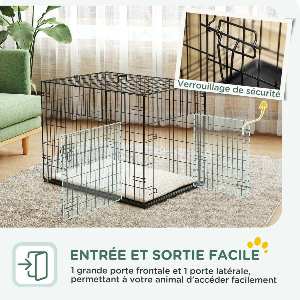Cage de transport pliable pour petit chien – vue 3