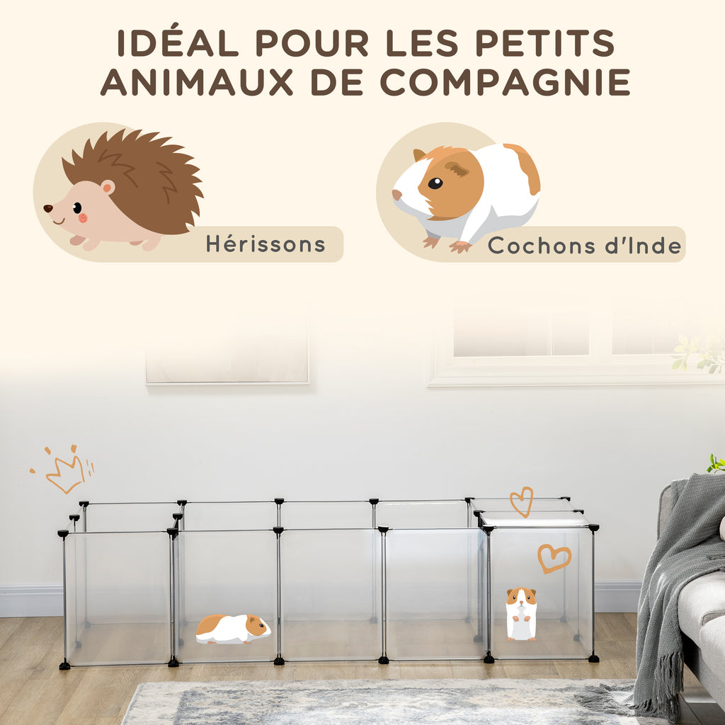 Enclos modulable pour petits animaux 20 panneaux – vue 7
