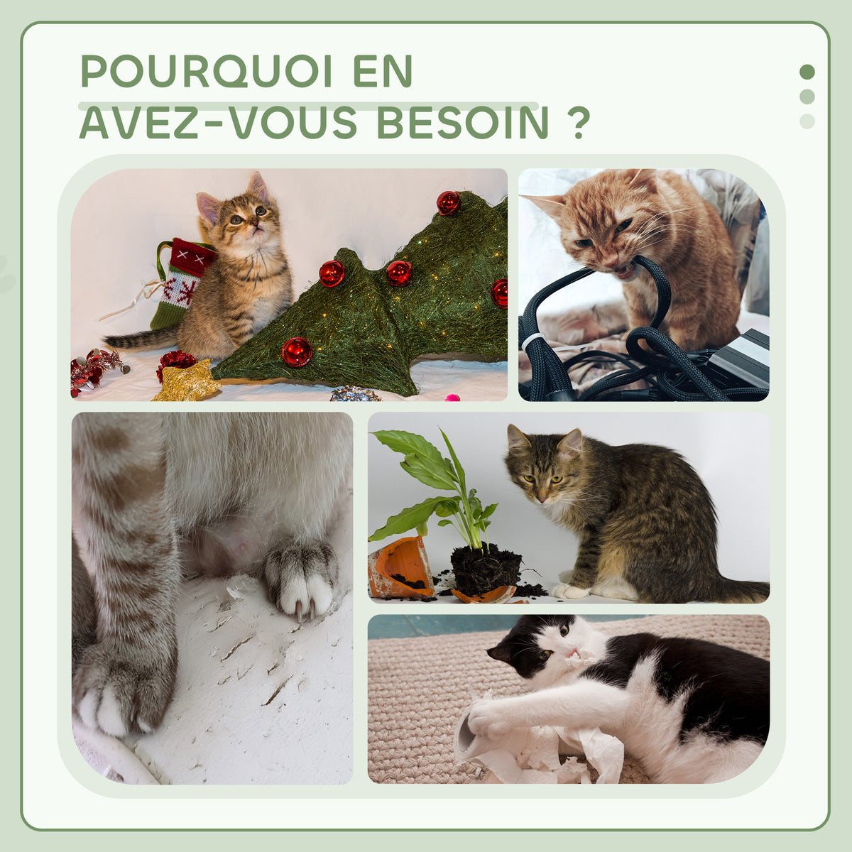 Arbre à chat 114 cm avec niche et hamac – vue 4