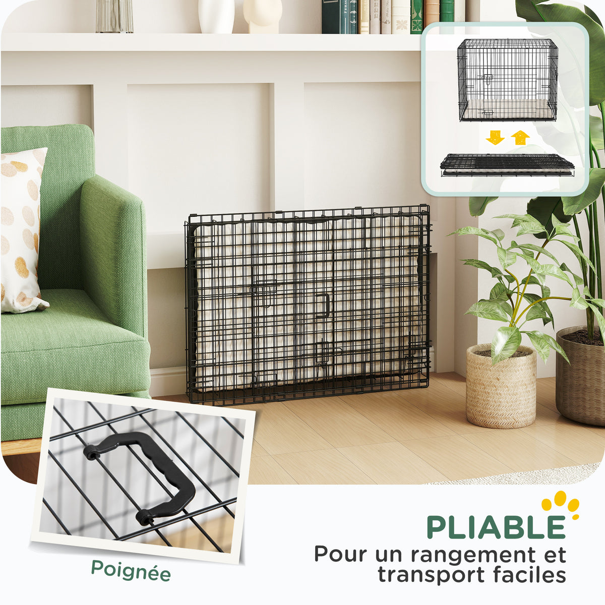 Cage de transport pliable pour petit chien – vue 4
