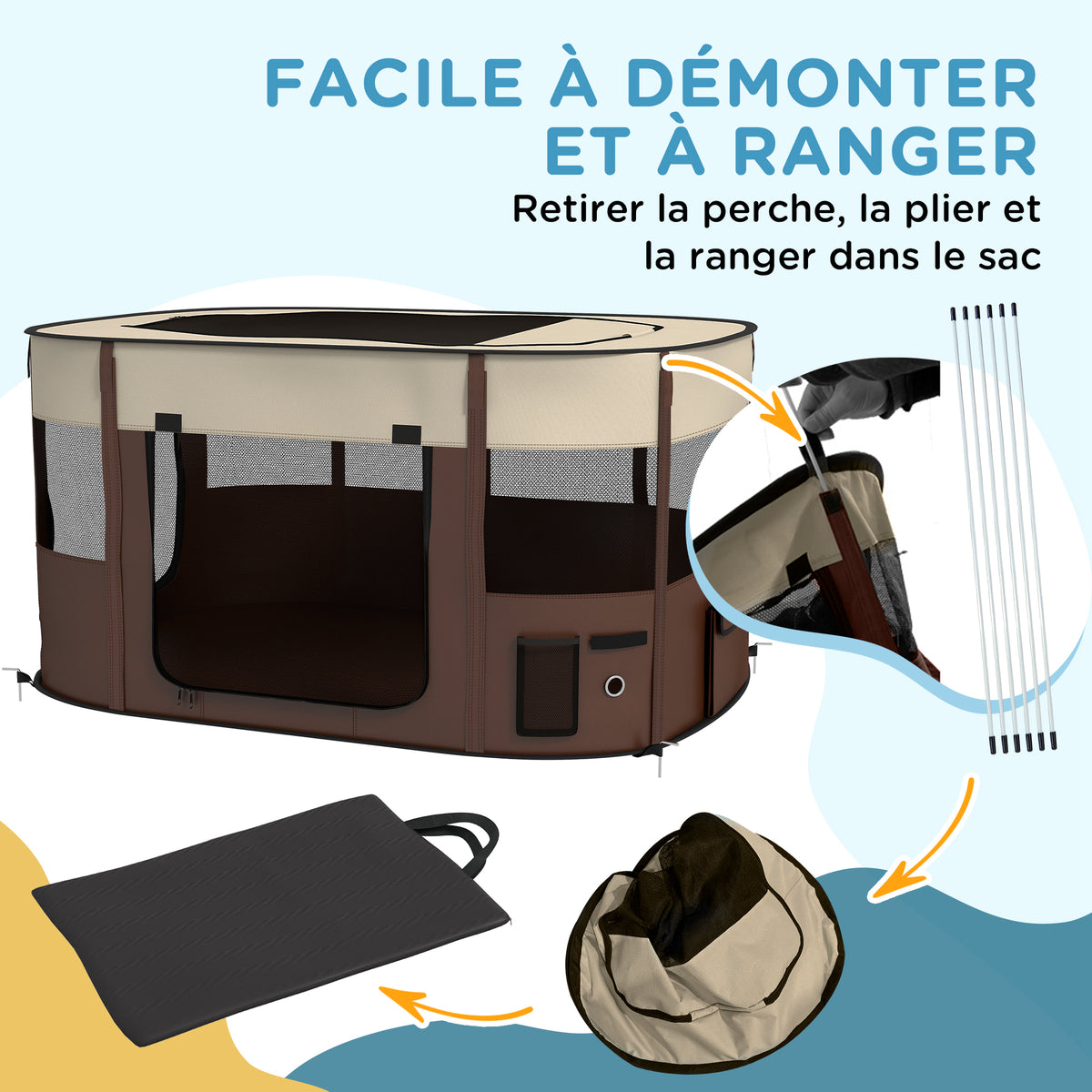 Parc pliable pour chiot – vue 8