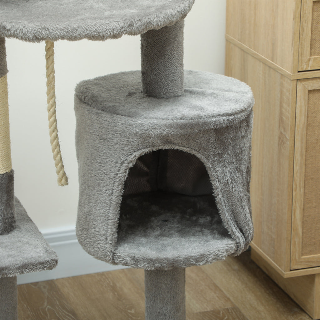 Arbre à chat 114 cm avec niche et hamac – vue 8