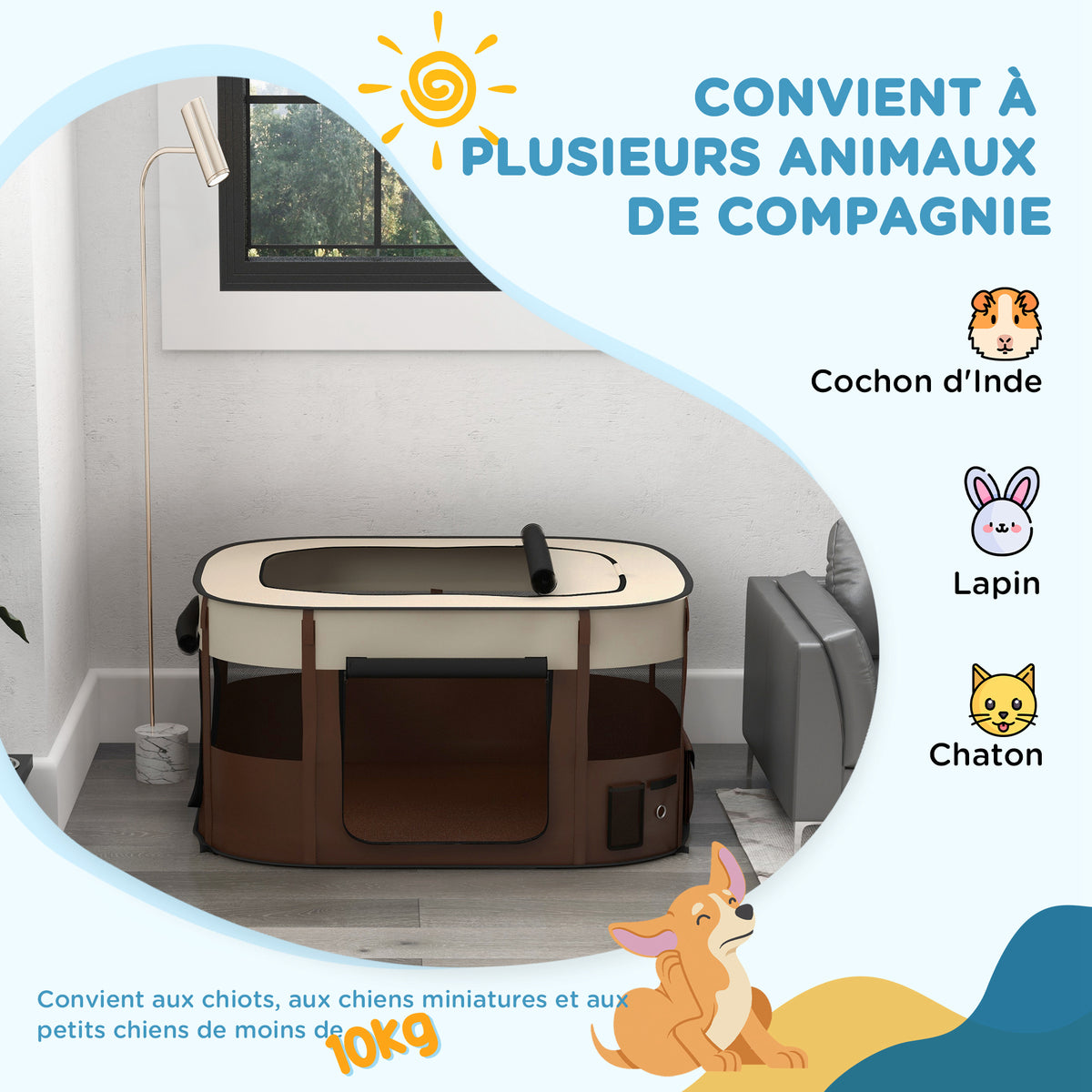 Parc pliable pour chiot – vue 3