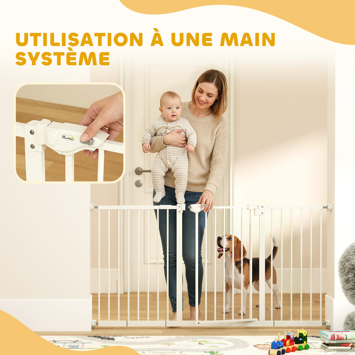 Barrière de sécurité pour chien sans perçage – vue 6