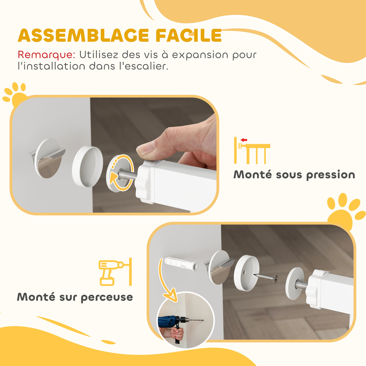 Barrière de sécurité pour chien sans perçage – vue 8