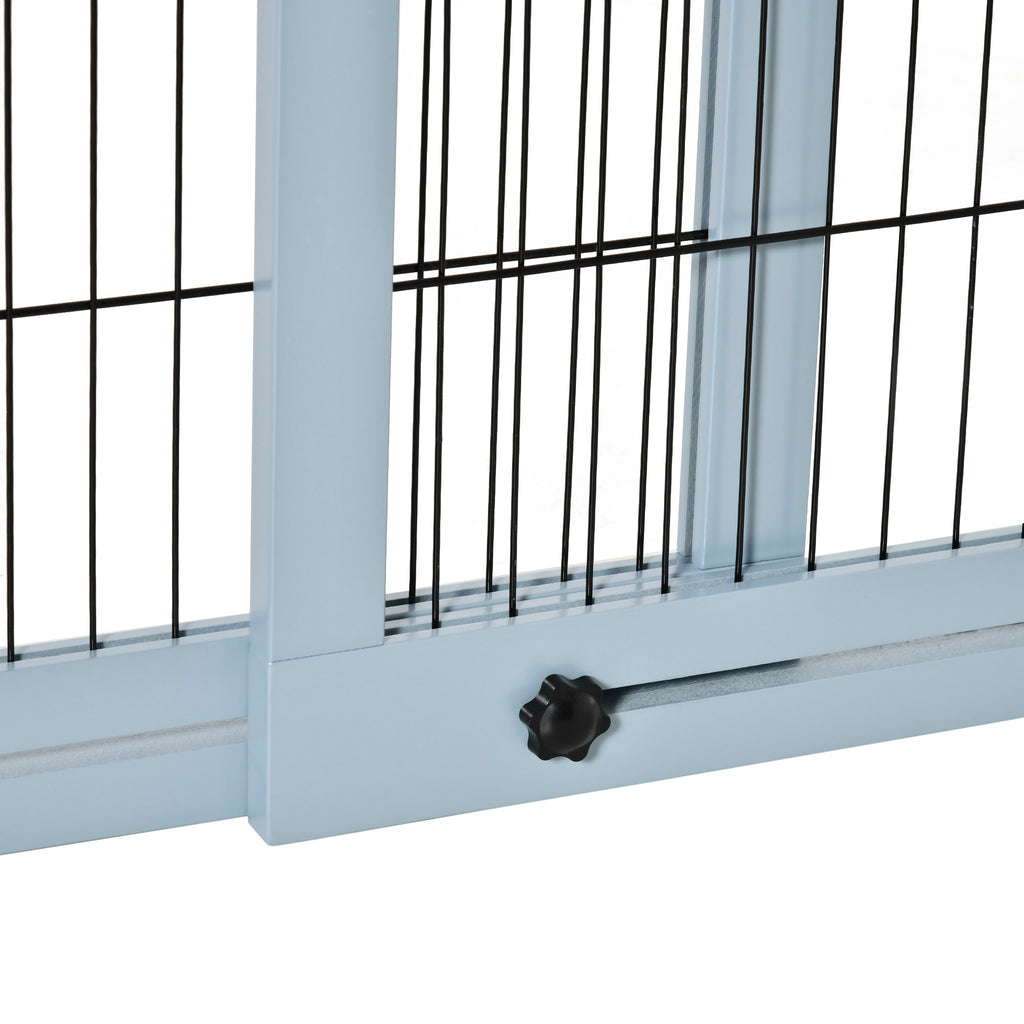 Barrière pour chien en bois autoportante 104-180 cm – vue 9