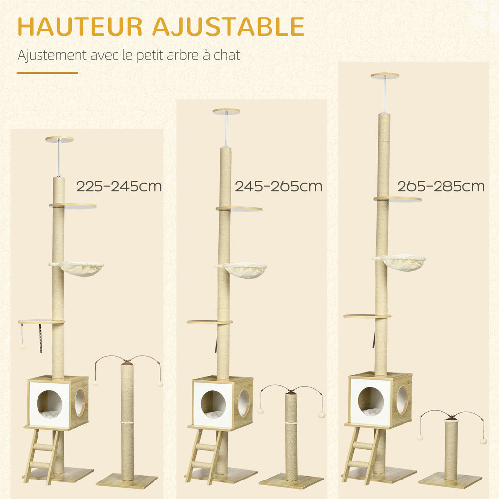 Arbre à chat du sol au plafond 225-285 cm – vue 9
