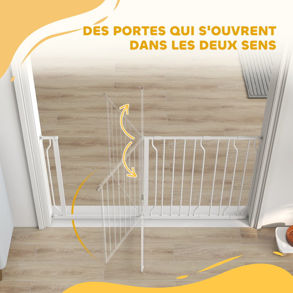 Barrière de sécurité extensible pour chien 75-145 cm – vue 4