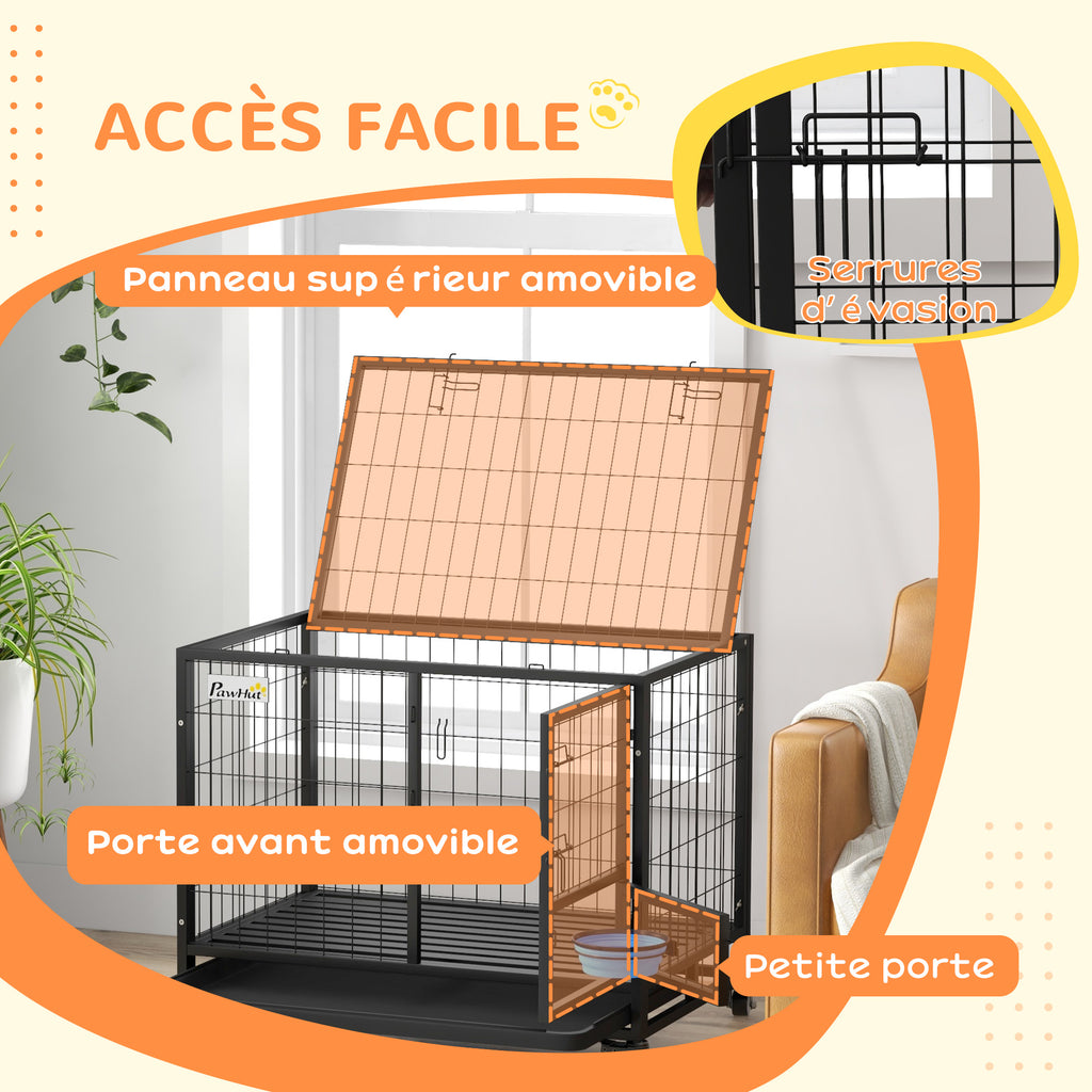 Cage sur roulettes pour grand chien – vue 3