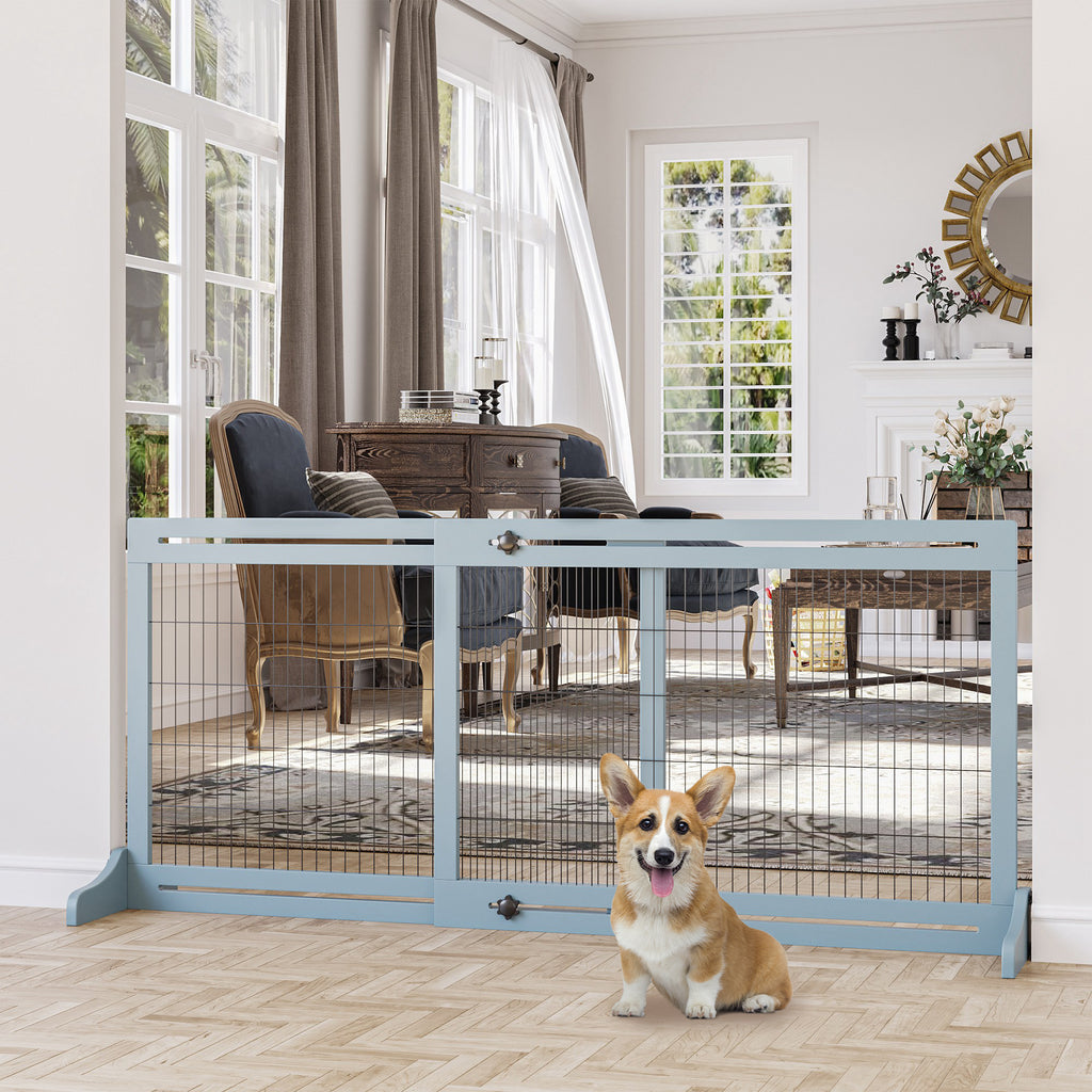 Barrière pour chien en bois autoportante 104-180 cm – vue 7