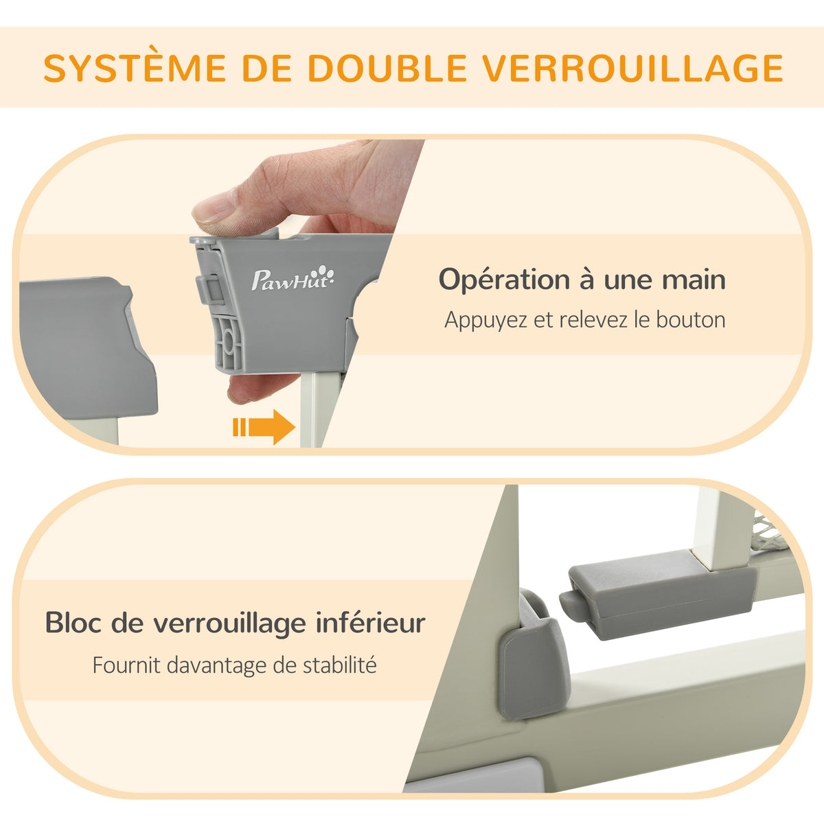 Barrière de sécurité pour chien 75-103 cm – vue 6